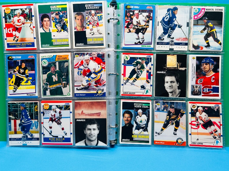 Photo 1 of 593700… final sale no return/refund- 270 mixed hockey cards in binder
