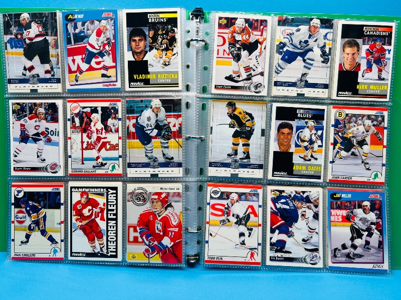 Photo 1 of 593700… final sale no return/refund- 270 mixed hockey cards in binder