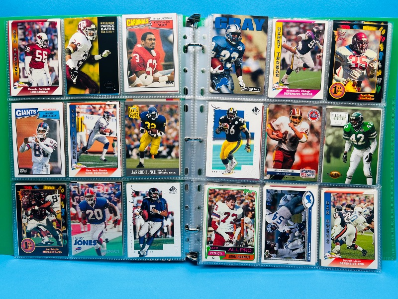 Photo 1 of 593701… final sale no return/refund- 270 mixed football cards in binder