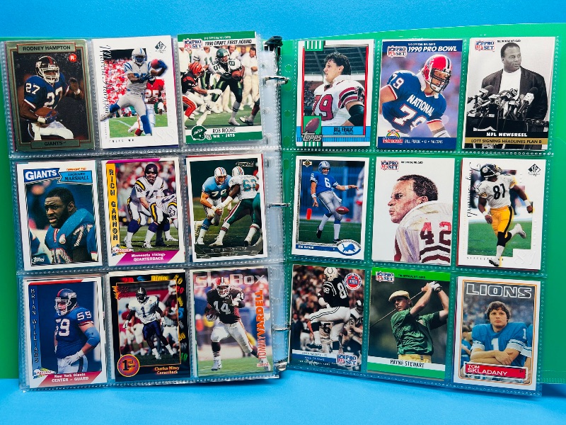 Photo 1 of 593701… final sale no return/refund- 270 mixed football cards in binder