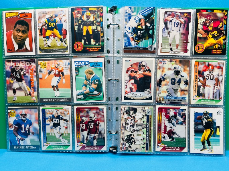 Photo 1 of 593701… final sale no return/refund- 270 mixed football cards in binder