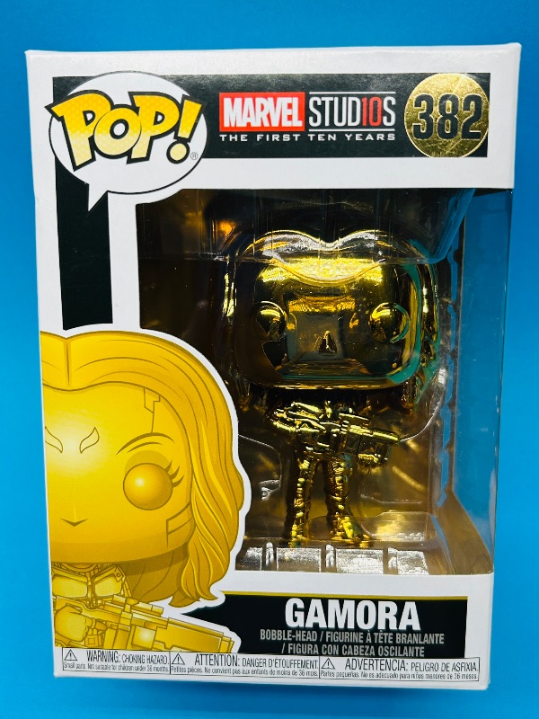 Photo 1 of 593703… Funko pop Marvel Gamora gold bobblehead figure 
