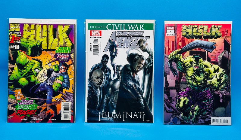 Photo 1 of 593729…3 comics all #1’s in plastic sleeves 