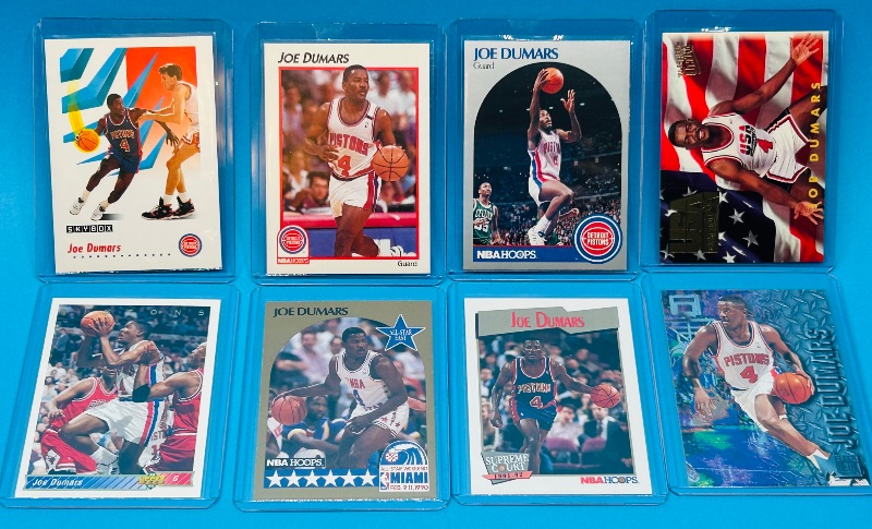 Photo 1 of 593738…8 Joe Dumars cards in hard plastic sleeves