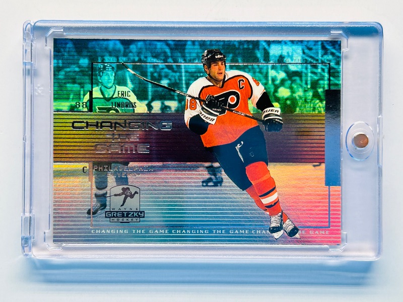 Photo 1 of 593740…hologram Eric  Lindros  card CG-2 in hard plastic case