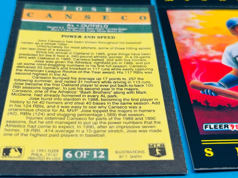 Photo 1 of 593741…1-12 Fleer baseball card set in case