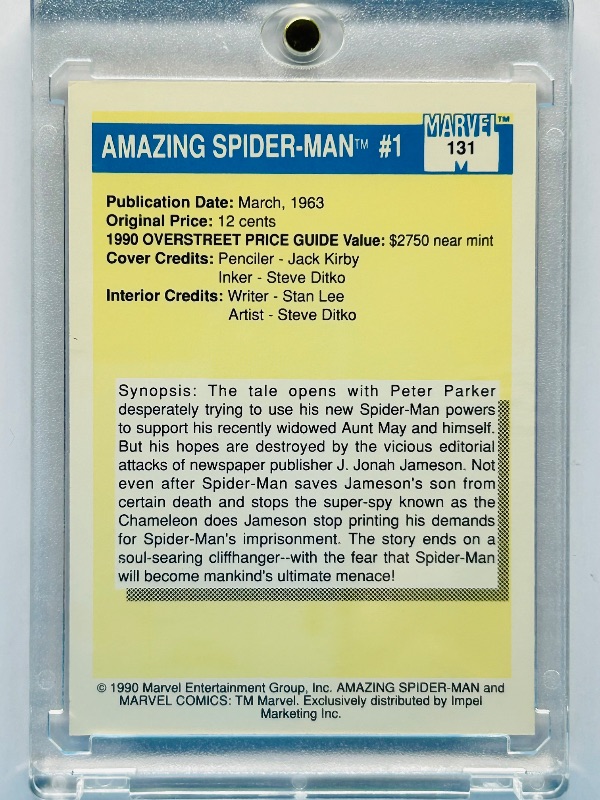 Photo 1 of 593743…Marvel M.V.C. Card 131 in hard plastic case