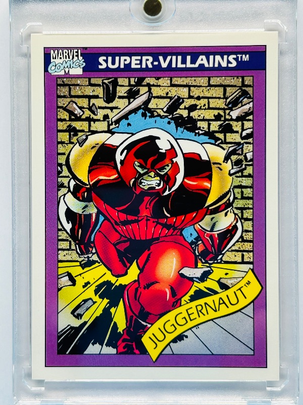 Photo 1 of 593744…Marvel Juggernaut card 55 in hard plastic case