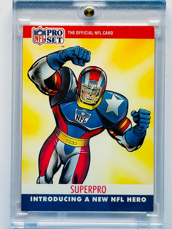 Photo 1 of 593754…NFL Pro Set Superpro collectible card in hard plastic case