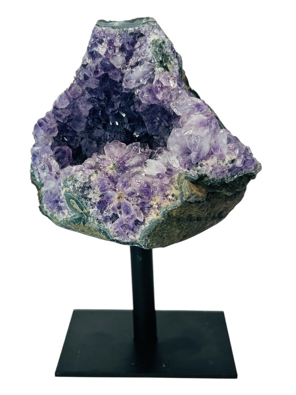 Photo 1 of 593767…5” amethyst crystal on stand- height includes stand