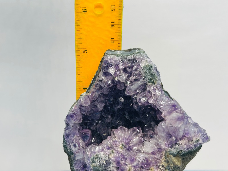 Photo 1 of 593767…5” amethyst crystal on stand- height includes stand