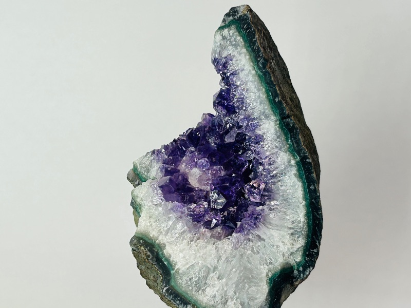 Photo 1 of 593768…5” amethyst crystal on stand- height includes stand