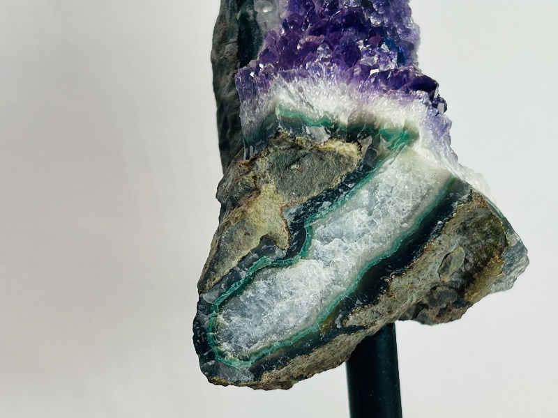 Photo 1 of 593768…5” amethyst crystal on stand- height includes stand