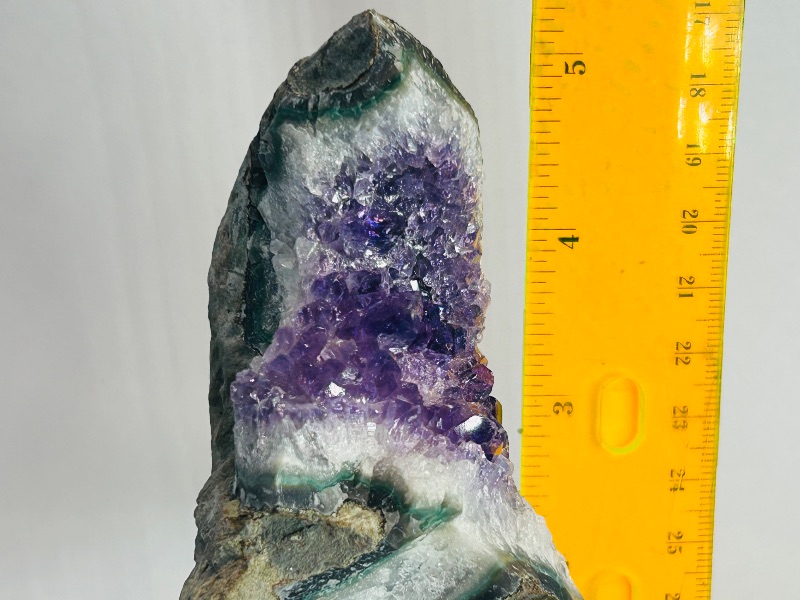 Photo 1 of 593768…5” amethyst crystal on stand- height includes stand