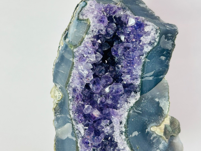 Photo 1 of 593769…6” amethyst crystal on stand- height includes stand