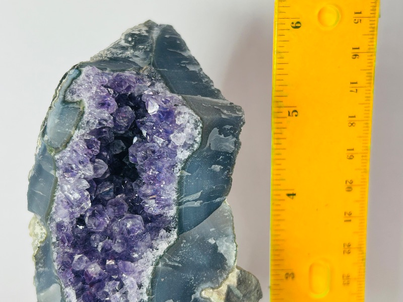 Photo 1 of 593769…6” amethyst crystal on stand- height includes stand