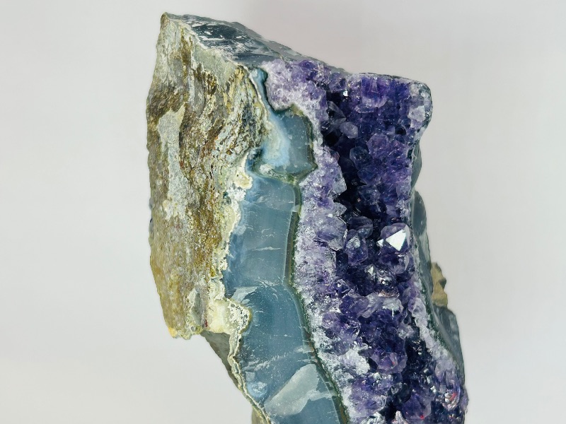 Photo 1 of 593769…6” amethyst crystal on stand- height includes stand