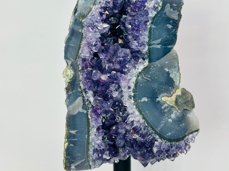 Photo 1 of 593769…6” amethyst crystal on stand- height includes stand