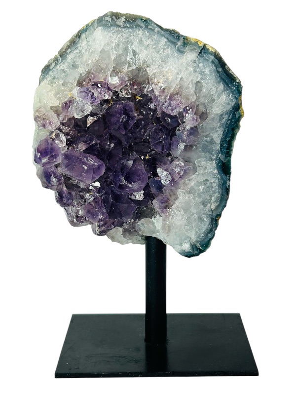 Photo 1 of 593771…5” amethyst crystal on stand- height includes stand