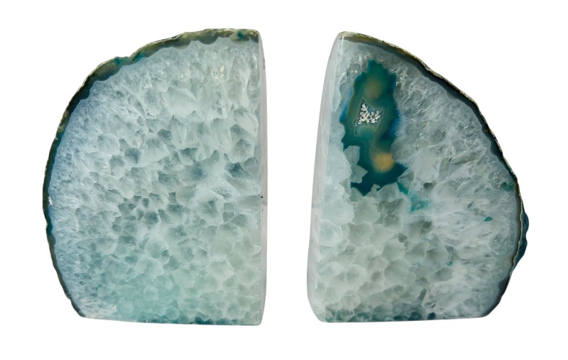 Photo 1 of 593774…4” agate base bookends