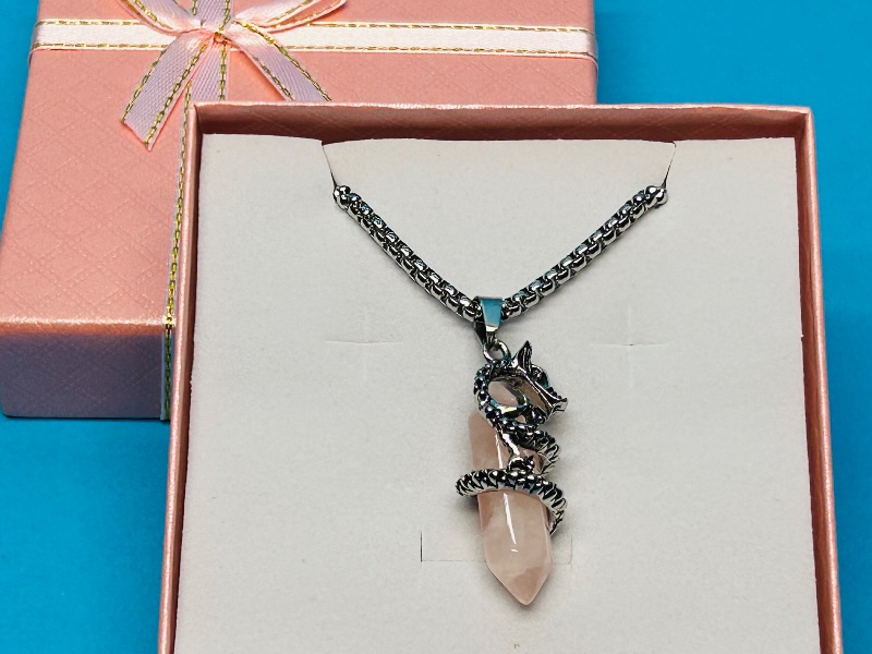 Photo 1 of 593780…dragon pendant on 19”  chain in gift box