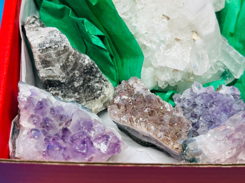 Photo 1 of 593837…rock collection - agate, pyrite, amethyst, crystal cluster, polished, quartz 