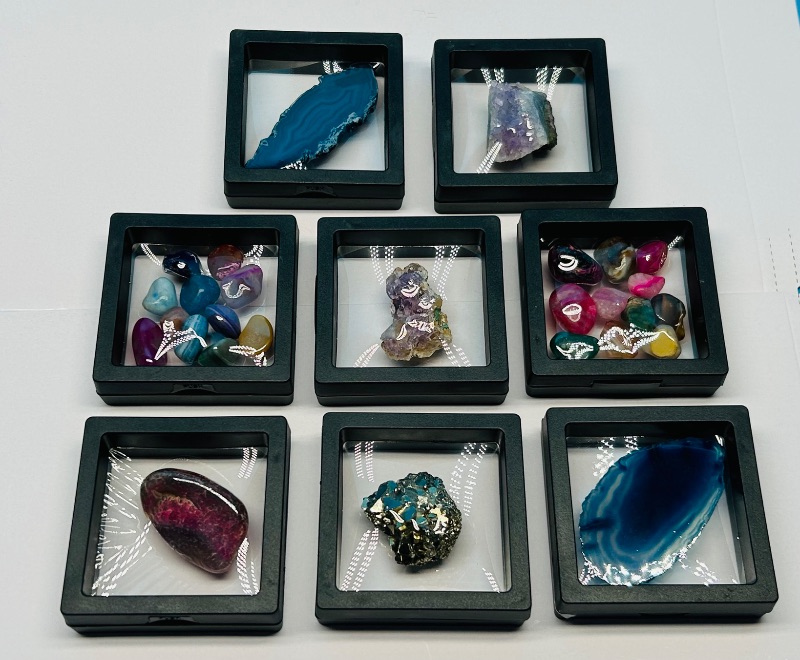 Photo 1 of 593838…8 small rock displays 2.5” x 2.5”