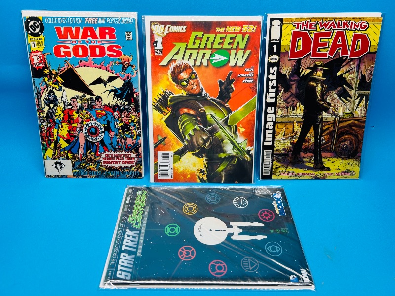 Photo 1 of 593878…4 comics all #1’s in plastic sleeves