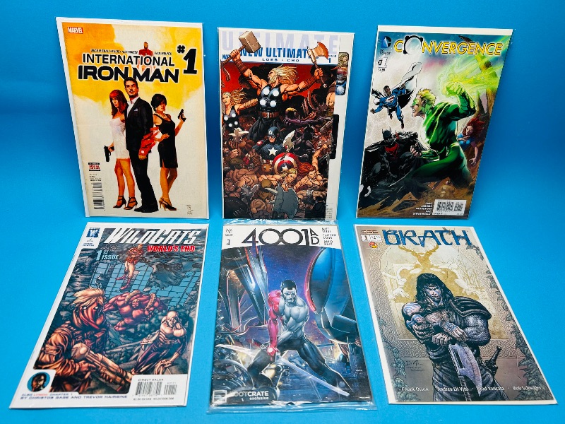 Photo 1 of 593879… 6 comics all #1’s in plastic sleeves