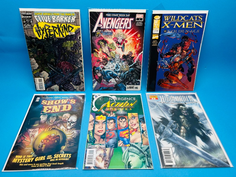 Photo 1 of 593880… 6 comics all #1’s in plastic sleeves 