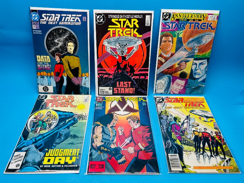 Photo 1 of 593889…6 Star Trek  comics in plastic sleeves 