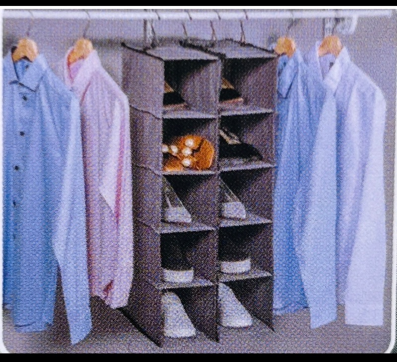 Photo 1 of 593904… Everbuilt 10 pocket hanging fabric shoe organizer 