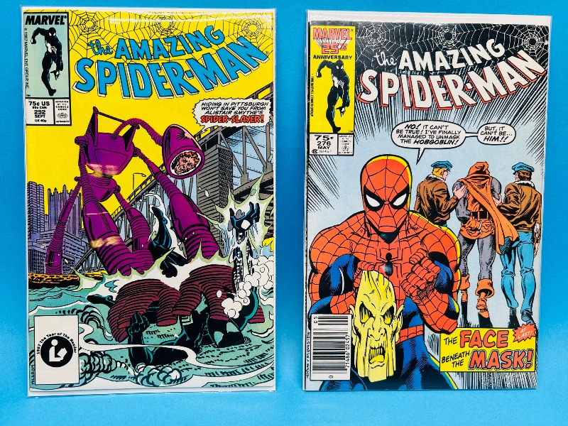 Photo 1 of 593934…2 vintage Spider-Man comics in plastic sleeves