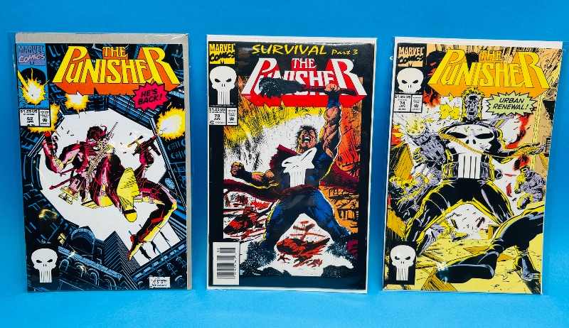 Photo 1 of 593939…3 punisher comics in plastic sleeves
