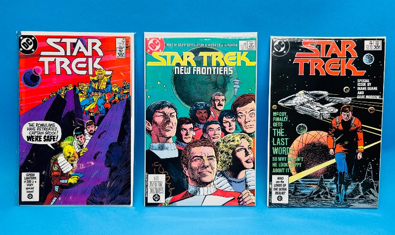 Photo 1 of 593946… 3 vintage Star Trek comics in plastic sleeves 