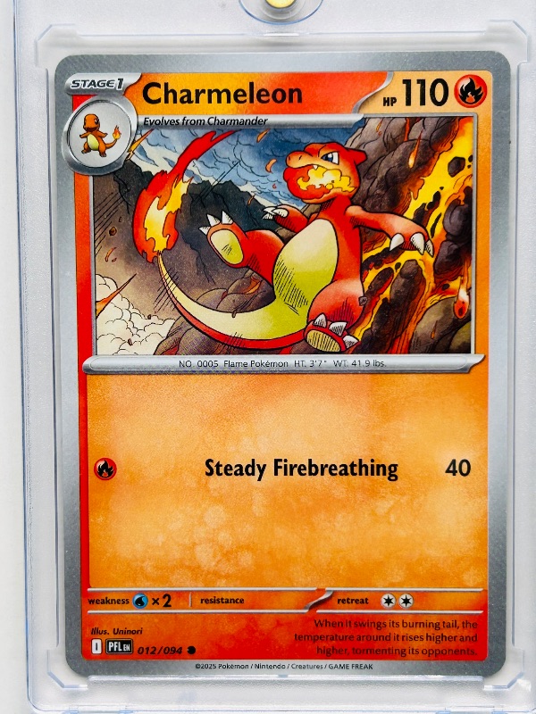 Photo 1 of 593977…Charmeleon  Pokemon card in hard plastic case