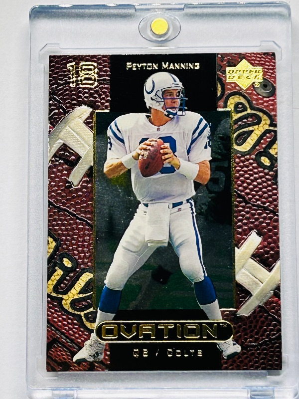 Photo 1 of 593985…Peyton Manning Ovation card 23 in hard plastic case