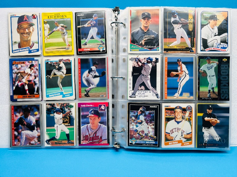 View 13 of 593996… final sale -360 baseball cards in binder-no return/refund
