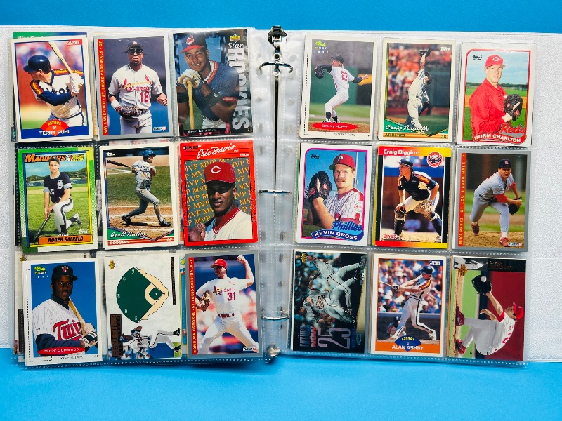 View 8 of 593996… final sale -360 baseball cards in binder-no return/refund