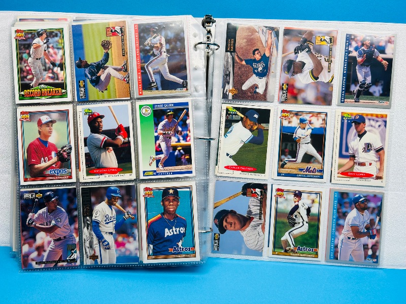 View 3 of 593996… final sale -360 baseball cards in binder-no return/refund