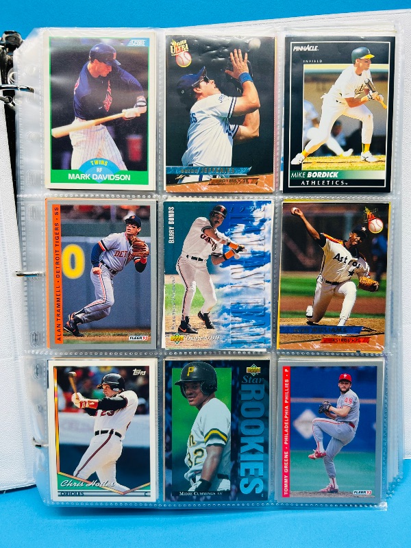 View 16 of 593996… final sale -360 baseball cards in binder-no return/refund
