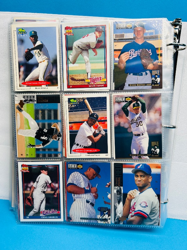 View 2 of 593996… final sale -360 baseball cards in binder-no return/refund