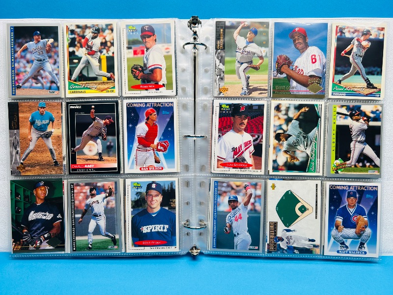 View 5 of 593996… final sale -360 baseball cards in binder-no return/refund