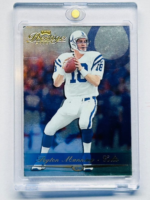 Photo 1 of 594007…Peyton Manning foil card in hard plastic case