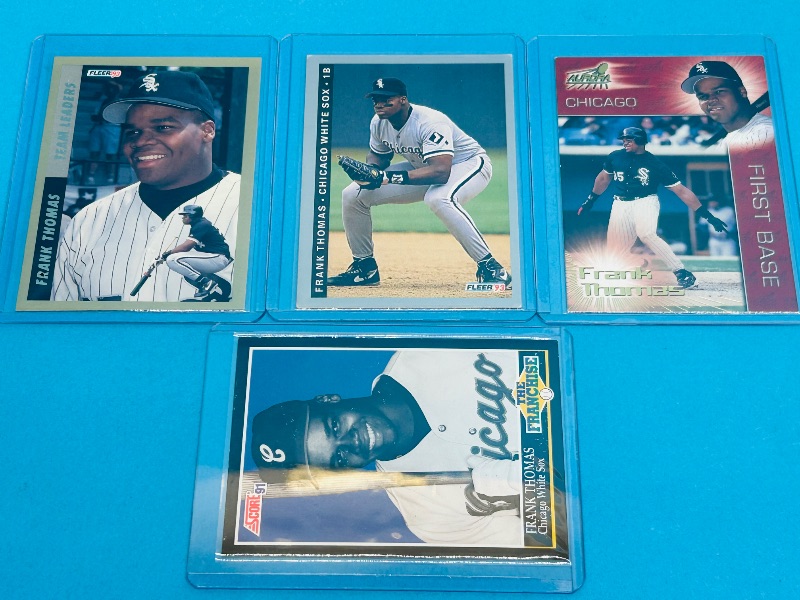 Photo 1 of 594013…4 Frank Thomas cards in hard plastic sleeves