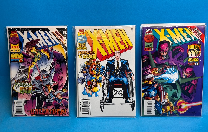 Photo 1 of 594036…3 X-men  comics in plastic sleeves 