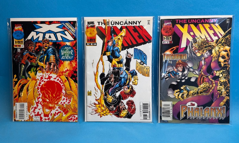 Photo 1 of 594037…3 X-men  comics in plastic sleeves 
