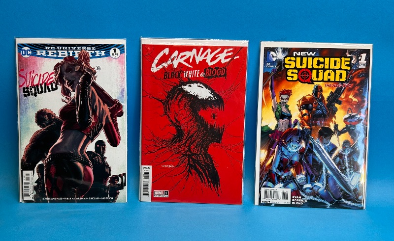 Photo 1 of 594046…3 number 1 comics in plastic sleeves 