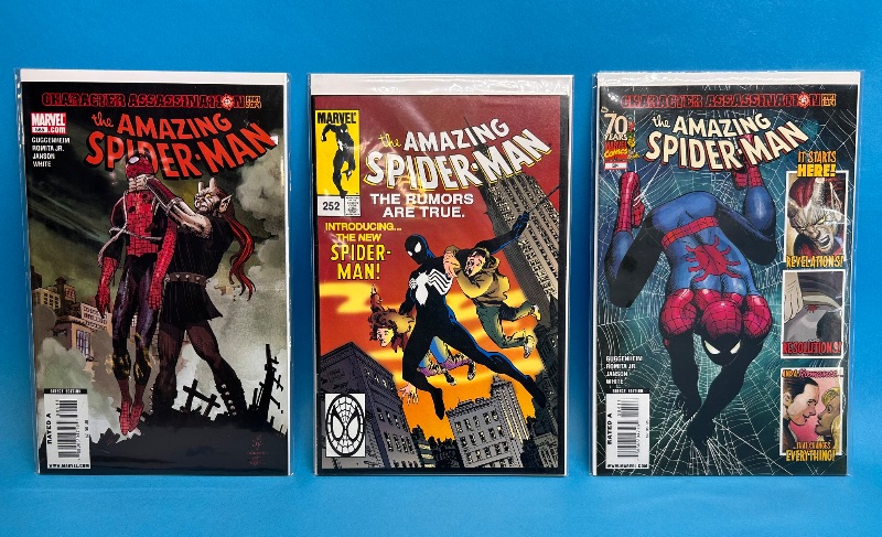 Photo 1 of 594068…3 Spider-Man comics in plastic sleeves 