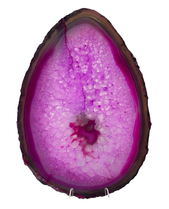 Photo 1 of 594094… 6” agate slice with stand in gift box